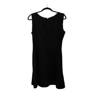 Taylor Fit & Flare Little Black Dress with Zipper Detail